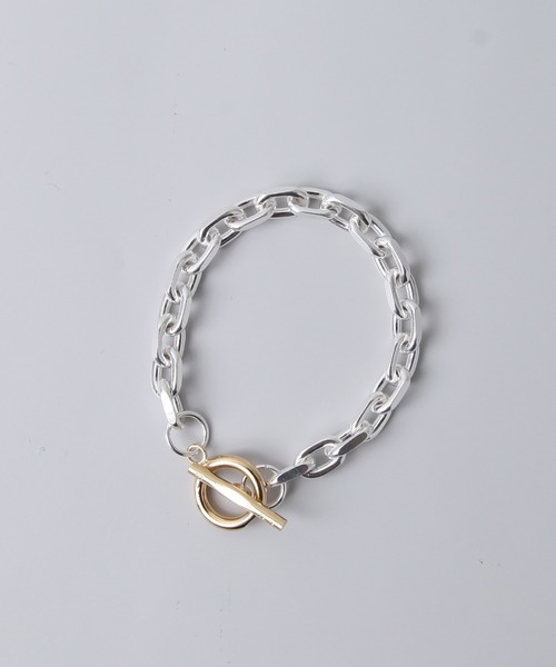 ブレスレット 【Lemme./レム】thin chain bracelet シルバー×ゴールド