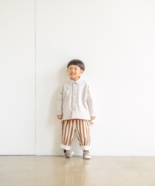 LOWRYS FARM（ローリーズファーム）の「エアサーマルシャツジャケット　953326（ダウンジャケット/コート・キッズ・アイボリー/カーキ・110cm/120cm/130cm）」の3枚目の写真