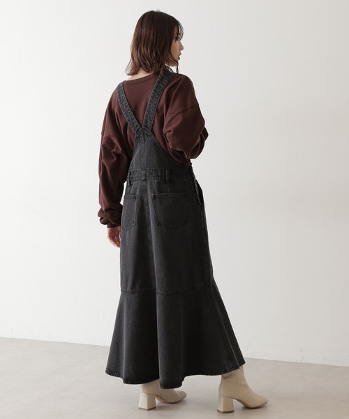 FREE'S MART（フリーズマート）の「マーメイドデニムジャンパースカート（ジャンパースカート・レディース・ダークネイビー/ブラウン系その他/ブラック系その他・FREE）」の11枚目の写真