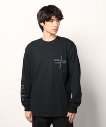 DOUBLE STEAL | Over Print Pocket 長袖Tシャツ(Tシャツ/カットソー)