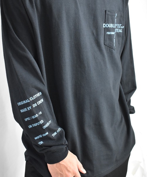 DOUBLE STEAL（ダブルスティール）の「Over Print Pocket 長袖Tシャツ（Tシャツ/カットソー・メンズ・ブラック/ホワイト・X-LARGE/LARGE/MEDIUM）」の10枚目の写真