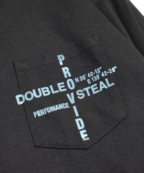 DOUBLE STEAL（ダブルスティール）の「Over Print Pocket 長袖Tシャツ（Tシャツ/カットソー・メンズ・ブラック/ホワイト・X-LARGE/LARGE/MEDIUM）」の11枚目の写真