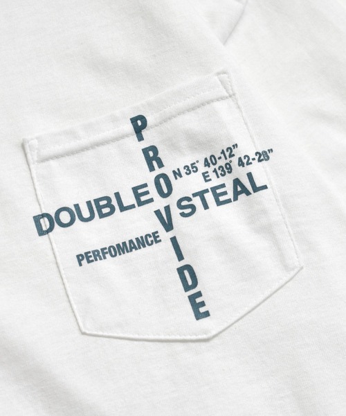 DOUBLE STEAL（ダブルスティール）の「Over Print Pocket 長袖Tシャツ（Tシャツ/カットソー・メンズ・ブラック/ホワイト・X-LARGE/LARGE/MEDIUM）」の13枚目の写真