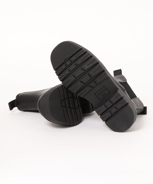 HEAL ME（ヒールミー）の「heal me ヒールミー レディース 厚底サイドゴアブーツ 221304（ブーツ・レディース・ブラック/カーキ・23.5cm/25.5cm/25.0cm/23.0cm/24.5cm/22.5cm/24.0cm）」の4枚目の写真