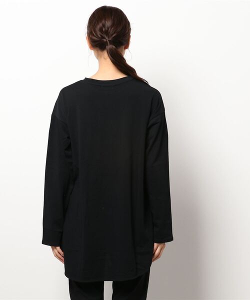 LOWRYS FARM（ローリーズファーム）の「トルコオーガニックＬＳ　227882（Tシャツ/カットソー・レディース・ホワイト/ブラック・FREE/SHORT）」の4枚目の写真