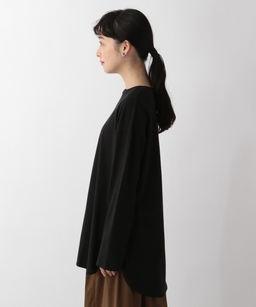 LOWRYS FARM（ローリーズファーム）の「トルコオーガニックＬＳ　227882（Tシャツ/カットソー・レディース・ホワイト/ブラック・FREE/SHORT）」の11枚目の写真