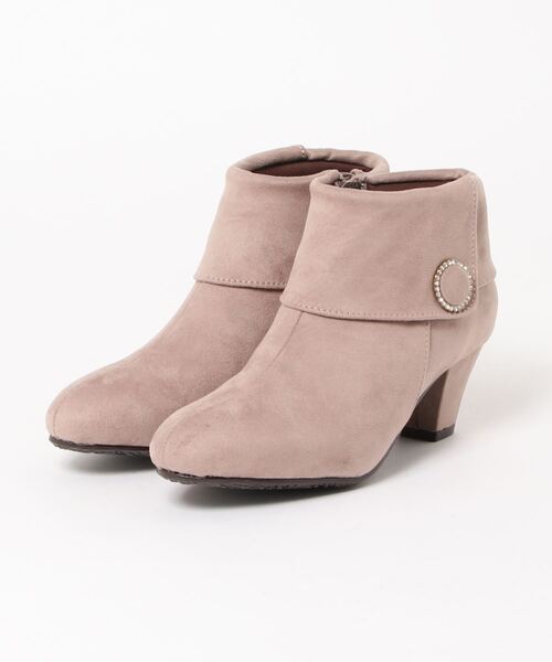 SAVOY（サボイ）の「【SAVOY】<2021AW>サイドボタン付きショートブーツ（ブーツ・レディース・ブラック/ダークベージュ/ダークブラウン・S/LL/M/L）」の3枚目の写真