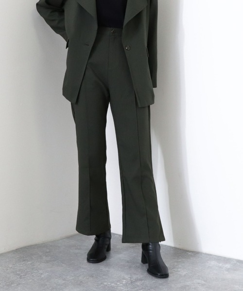 archives(アルシーヴ)の「【setupにも】センターシームテーパードパンツ(その他パンツ・レディース・チャコールグレー/ブラウン/ベージュ/カーキ・MEDIUM)」の4枚目の写真