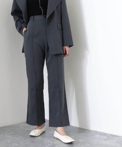 archives(アルシーヴ)の「【setupにも】センターシームテーパードパンツ(その他パンツ・レディース・チャコールグレー/ブラウン/ベージュ/カーキ・MEDIUM)」の5枚目の写真