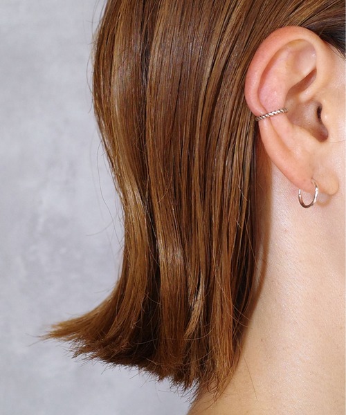 SIGNAL(シグナル)の「【SIGNAL/シグナル】シルバー925 ミニフープピアス / Silver925 HOOP PIERCE 10mm(ピアス(両耳用)・レディース・シルバー・FREE)」の3枚目の写真