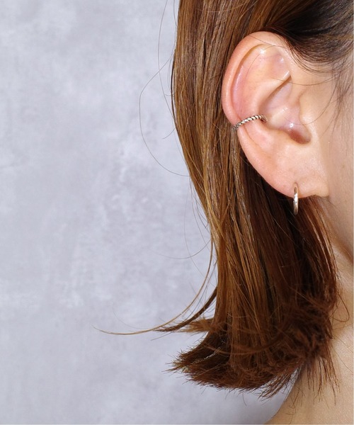 SIGNAL(シグナル)の「【SIGNAL/シグナル】シルバー925 ミニフープピアス / Silver925 HOOP PIERCE 10mm(ピアス(両耳用)・レディース・シルバー・FREE)」の2枚目の写真