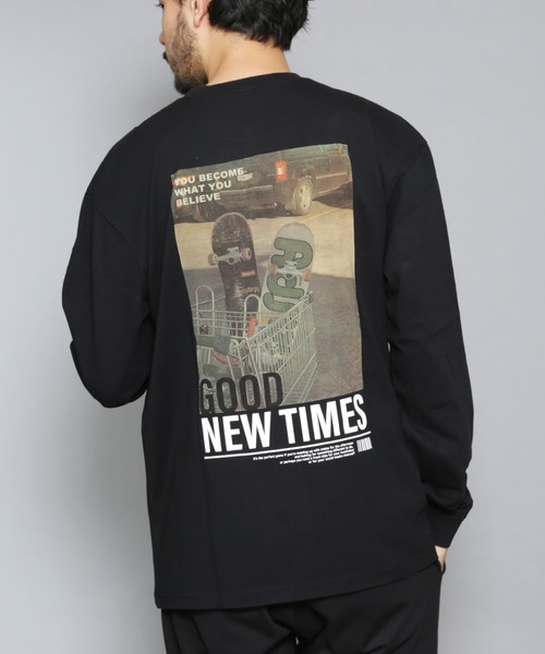 CERCA(チェルカ)の「BEYES/BフォトPT L/S C/N(Tシャツ/カットソー・メンズ・ブラック/ホワイト/ブルー系その他・MEDIUM/LARGE)」の3枚目の写真