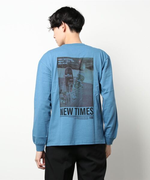 CERCA(チェルカ)の「BEYES/BフォトPT L/S C/N(Tシャツ/カットソー・メンズ・ブラック/ホワイト/ブルー系その他・MEDIUM/LARGE)」の6枚目の写真