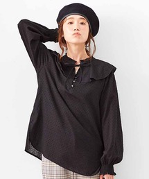 Live in comfort | リブ　イン　コンフォート　はまじとコラボ　大人が素敵に着られる　衿付きブラウス(シャツ/ブラウス)