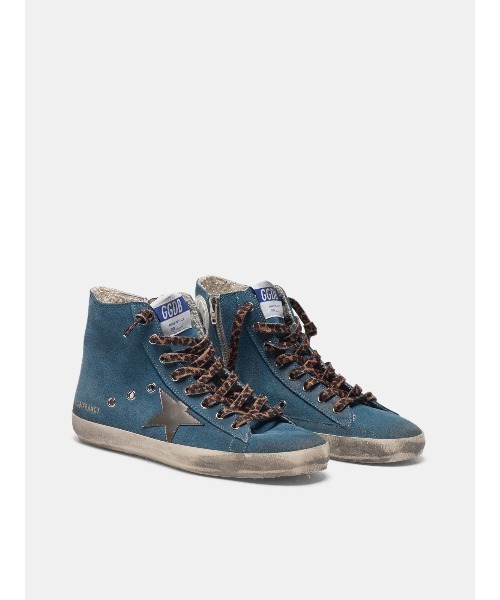 GOLDEN GOOSE（ゴールデングース）の「GOLDEN GOOSE Francy sneakers petrol blue suede