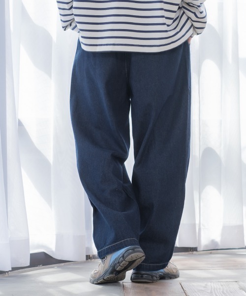 improves(インプローブス)の「10oz バルーンシルエット ワイド デニムパンツ(デニムパンツ・メンズ・ライトブルー/ワンウォッシュ/ブルー/キナリ/ネイビー/スカイブルー/ブラック・LARGE/MEDIUM)」の14枚目の写真