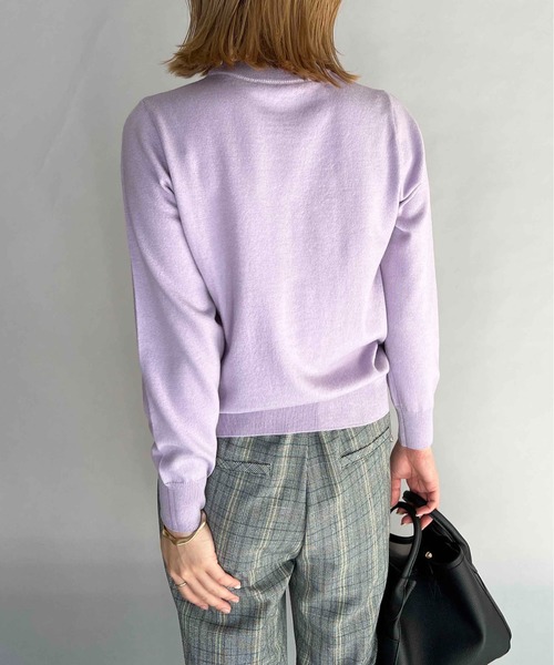 PICCIN（ピッチン）の「パールビーズ長袖ニット（ニット/セーター・レディース・オフホワイト/ライトブルー/ラベンダー/ブラック・M）」の17枚目の写真