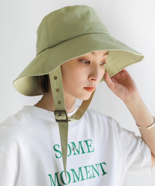 select MOCA（セレクトモカ）の「トレンチベルトハット（ハット・レディース・ブラック/ブラウン/ライム・FREE）」の3枚目の写真