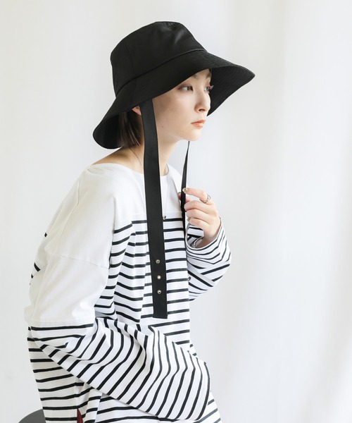 select MOCA（セレクトモカ）の「トレンチベルトハット（ハット・レディース・ブラック/ブラウン/ライム・FREE）」の13枚目の写真