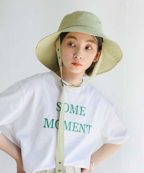 select MOCA（セレクトモカ）の「トレンチベルトハット（ハット・レディース・ブラック/ブラウン/ライム・FREE）」の4枚目の写真