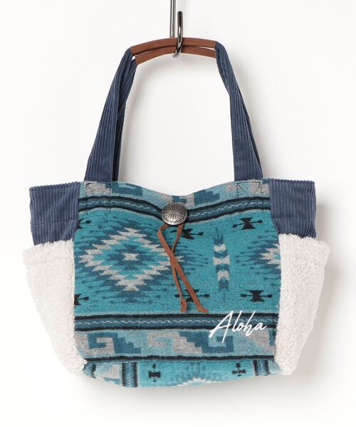 AMINA COLLECTION(アミナコレクション)の「Amina/アミナ トートバック オルテガアロハ 45HP1303(トートバッグ・レディース・ベージュ/ネイビー/グレー・FREE)」の19枚目の写真