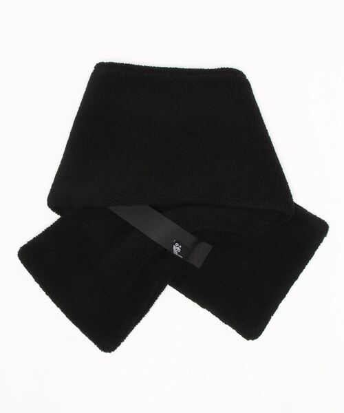 SUPER HAKKA（スーパーハッカ）の「ハンドタッチポピー刺しゅうボアストール（ストール/ショール・レディース・キャメル/ブラック/ベージュ・FREE）」の4枚目の写真