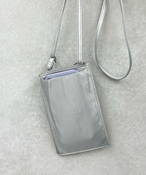 DouDou（ドゥドゥ）の「スマホショルダー（ショルダーバッグ・レディース・ブラック/シルバー/ブロンズ/グレイッシュベージュ・FREE）」の15枚目の写真