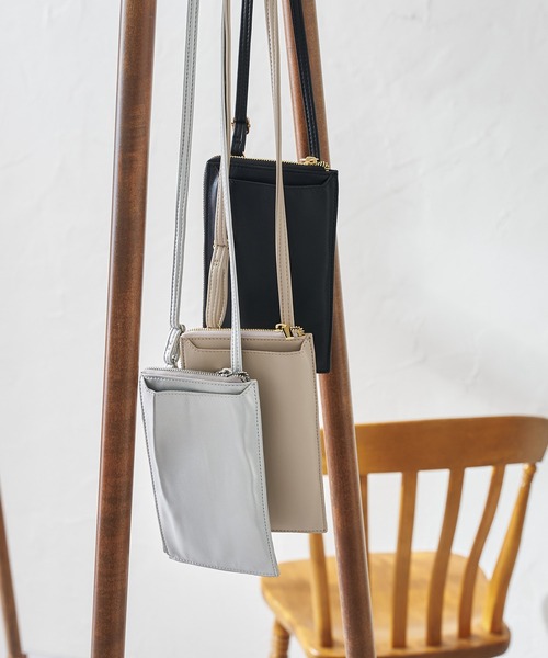 DouDou（ドゥドゥ）の「スマホショルダー（ショルダーバッグ・レディース・ブラック/シルバー/ブロンズ/グレイッシュベージュ・FREE）」の19枚目の写真