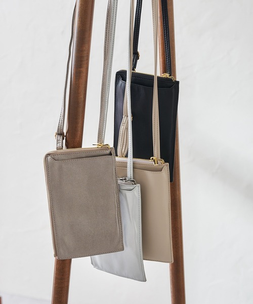 DouDou（ドゥドゥ）の「スマホショルダー（ショルダーバッグ・レディース・ブラック/シルバー/ブロンズ/グレイッシュベージュ・FREE）」の20枚目の写真