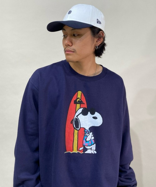Quiksilver(クイックシルバー)の「【ZOZOTOWN限定】QUIKSILVER/クイックシルバー×PEANUTSコラボモデル フロントプリントスウェット AQYFT03265(スウェット・メンズ・ブルー・M/L)」の2枚目の写真