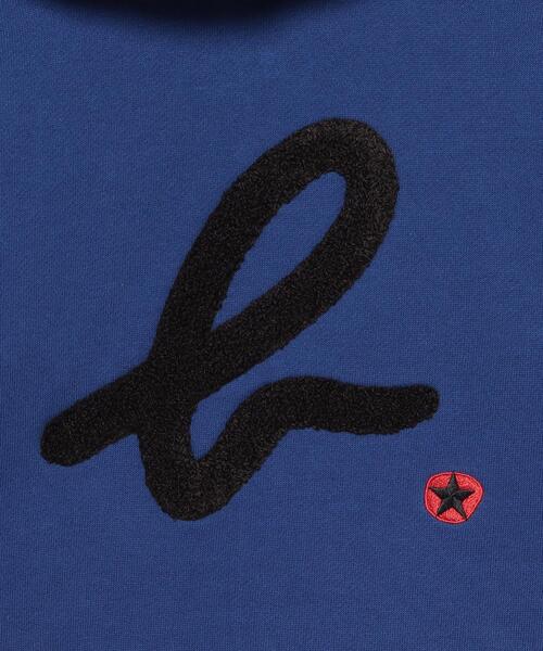 agnes b.（アニエスベー）の「K344 E BLOUSON キッズ サガラ刺繍 b.ロゴジップアップフーディ（パーカー・キッズ・ブルー・4YEAR/6YEAR/8YEAR/10YEAR/12YEAR）」の4枚目の写真