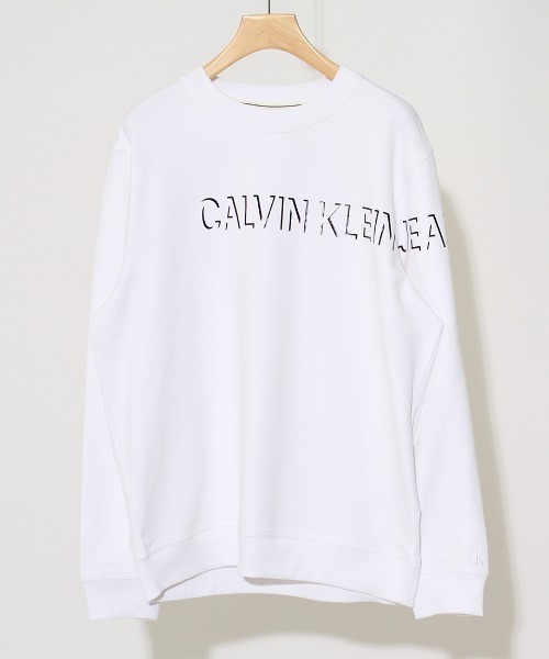 Calvin Klein Jeans（カルヴァンクラインジーンズ）の「[Calvin Klein Jeans/カルバンクラインジーンズ] AF-SHADOW ロゴクルーネックスウェット（スウェット・レディース・ホワイト/ブラック・M/L/XL）」の16枚目の写真