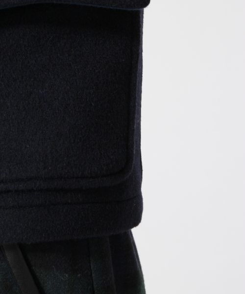 HARE(ハレ)の「ウールメルトンダッフルジャケット【HARE】(ダッフルコート・レディース・グレー/キャメル/ネイビー・SMALL/MEDIUM)」の19枚目の写真