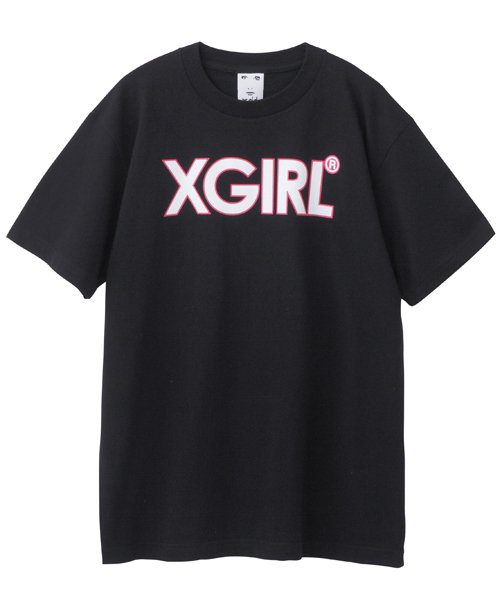 X-girl（エックスガール）の「ADVENTURE LOGO S/S BIG TEE（Tシャツ/カットソー・レディース・ホワイト/ブラック・ONE SIZE）」の7枚目の写真