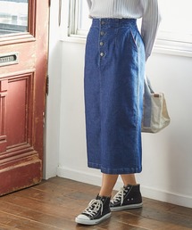 前釦ナロースカート