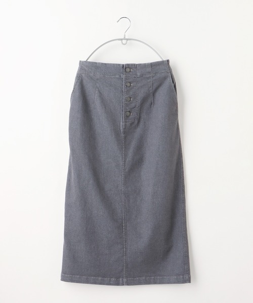 Honeys（ハニーズ）の「前釦ナロースカート（スカート・レディース・アイボリー/スミクロ/ラベンダー/インディゴブルー/ブルー/ライトカーキ/ベージュ/ブラウン/ブラック・S/M/L）」の20枚目の写真