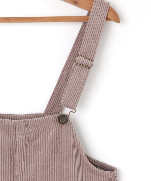 andme(アンドミー)の「コーデュロイジャンパースカート(ジャンパースカート・レディース・ブラック/ブラウン/ブルー/アイボリー/グレイッシュベージュ・M/L)」の21枚目の写真