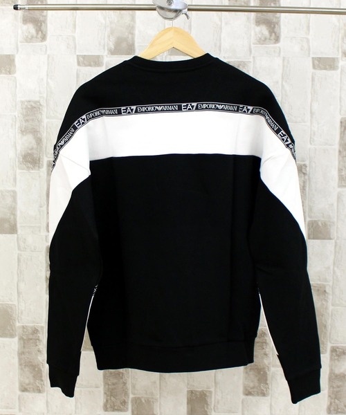 EMPORIO ARMANI EA7(エンポリオアルマーニイーエーセブン)の「EA7 アスレチックカラーブロックプルオーバースウェット 6KPM28 PJ07Z(スウェット・メンズ・ブラック/グレー・M/XL/L)」の3枚目の写真