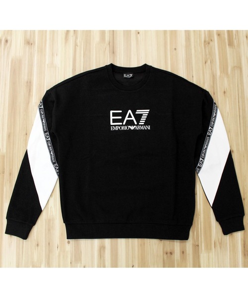 EMPORIO ARMANI EA7(エンポリオアルマーニイーエーセブン)の「EA7 アスレチックカラーブロックプルオーバースウェット 6KPM28 PJ07Z(スウェット・メンズ・ブラック/グレー・M/XL/L)」の10枚目の写真