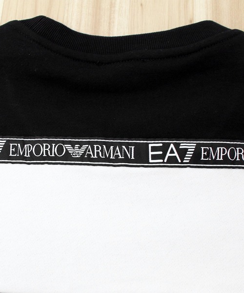 EMPORIO ARMANI EA7(エンポリオアルマーニイーエーセブン)の「EA7 アスレチックカラーブロックプルオーバースウェット 6KPM28 PJ07Z(スウェット・メンズ・ブラック/グレー・M/XL/L)」の7枚目の写真