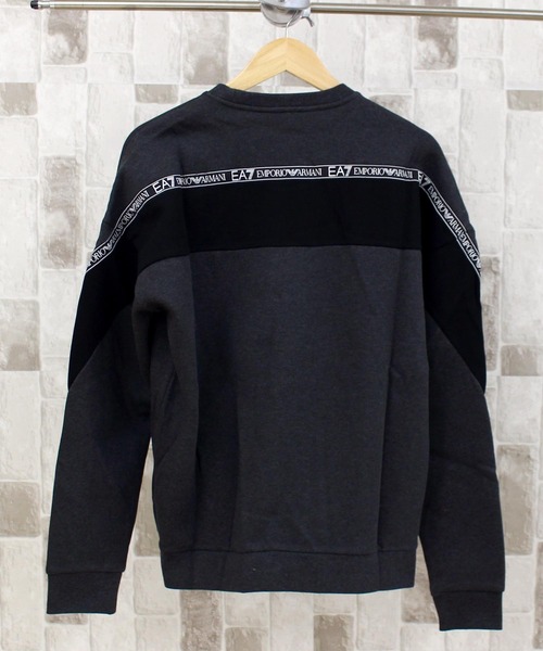 EMPORIO ARMANI EA7(エンポリオアルマーニイーエーセブン)の「EA7 アスレチックカラーブロックプルオーバースウェット 6KPM28 PJ07Z(スウェット・メンズ・ブラック/グレー・M/XL/L)」の12枚目の写真