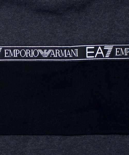EMPORIO ARMANI EA7(エンポリオアルマーニイーエーセブン)の「EA7 アスレチックカラーブロックプルオーバースウェット 6KPM28 PJ07Z(スウェット・メンズ・ブラック/グレー・M/XL/L)」の15枚目の写真