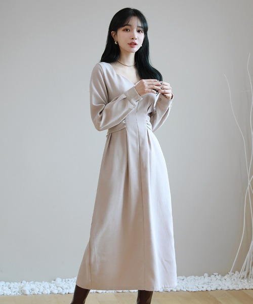 セール ハートネックロングワンピース ワンピース By Muni R バイ ムニール のファッション通販 Zozotown