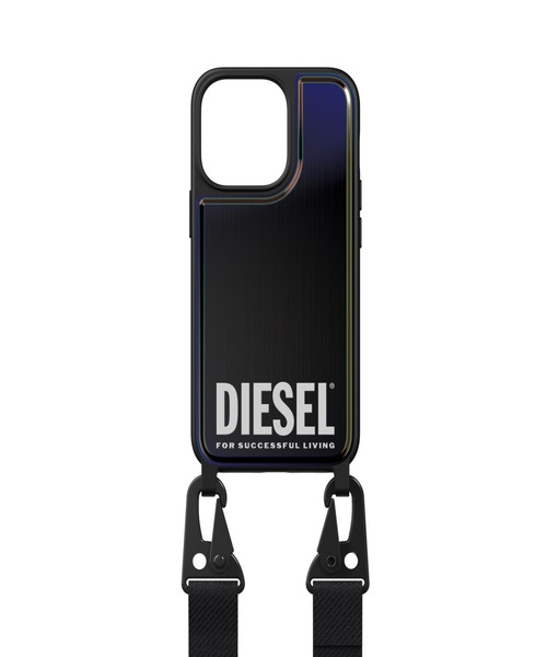 GLOBAL FORME CONCRETE(グローバルフォルムコンクリート)の「DIESEL Necklace case iP2021 6.1/6.1 Pro-Holographic/Black(スマホケース/カバー・レディース・ブラック・FREE)」の1枚目の写真