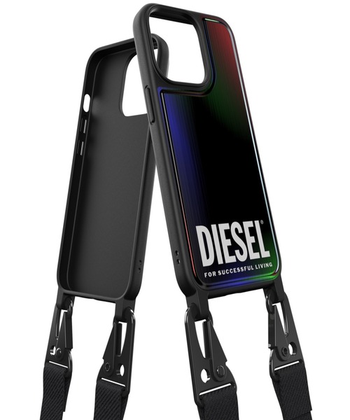 GLOBAL FORME CONCRETE(グローバルフォルムコンクリート)の「DIESEL Necklace case iP2021 6.1/6.1 Pro-Holographic/Black(スマホケース/カバー・レディース・ブラック・FREE)」の4枚目の写真