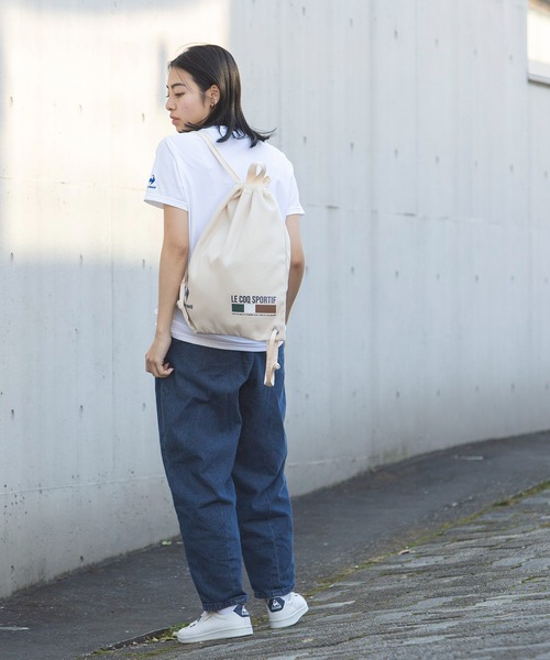 le coq sportif（ルコックスポルティフ）の「ヘランカショートスリーブシャツ ストレッチ レディース ウェア シャツ ポロシャツ トレーニング トレーニングウェア スポーツウェア（Tシャツ/カットソー・レディース・ブラック/オレンジ/グレイッシュブルー/ネイビー/ホワイト・XL/S/M/L）」の8枚目の写真