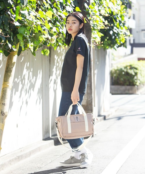 le coq sportif（ルコックスポルティフ）の「ヘランカショートスリーブシャツ ストレッチ レディース ウェア シャツ ポロシャツ トレーニング トレーニングウェア スポーツウェア（Tシャツ/カットソー・レディース・ブラック/オレンジ/グレイッシュブルー/ネイビー/ホワイト・XL/S/M/L）」の13枚目の写真