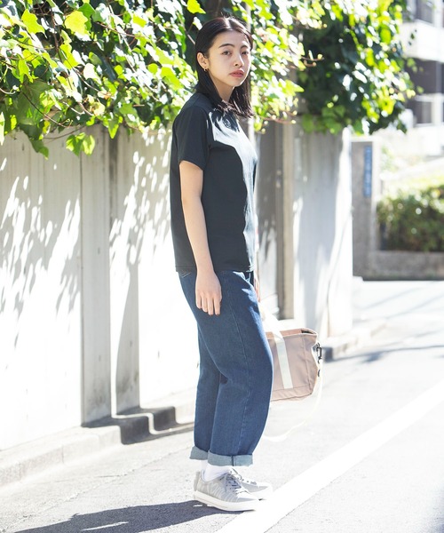 le coq sportif（ルコックスポルティフ）の「ヘランカショートスリーブシャツ ストレッチ レディース ウェア シャツ ポロシャツ トレーニング トレーニングウェア スポーツウェア（Tシャツ/カットソー・レディース・ブラック/オレンジ/グレイッシュブルー/ネイビー/ホワイト・XL/S/M/L）」の14枚目の写真