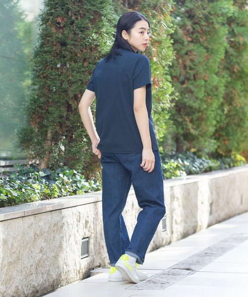 le coq sportif（ルコックスポルティフ）の「ヘランカショートスリーブシャツ ストレッチ レディース ウェア シャツ ポロシャツ トレーニング トレーニングウェア スポーツウェア（Tシャツ/カットソー・レディース・ブラック/オレンジ/グレイッシュブルー/ネイビー/ホワイト・XL/S/M/L）」の22枚目の写真