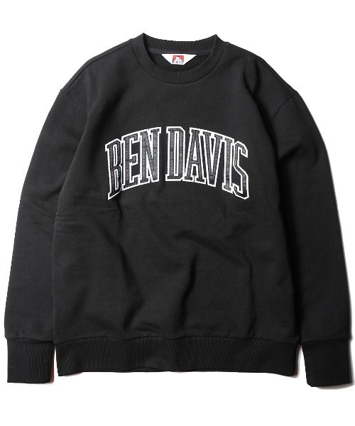 BEN DAVIS（ベンデイビス）の「《BEN DAVIS》COLLEGE SWEAT CREW（スウェット・メンズ・ホワイト/ネイビー/ベージュ/ブラック/グリーン・MEDIUM/SMALL/X-LARGE/LARGE）」の3枚目の写真